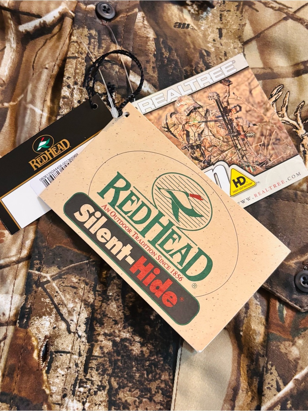 Redhead Silent-Hide Button Down Hunting Shirt Size XL/TG NWT - Picture 2 of 12